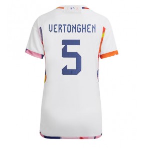 Belgium Jan Vertonghen #5 Replica Away Stadium Shirt for Women World Cup 2022 Short Sleeve